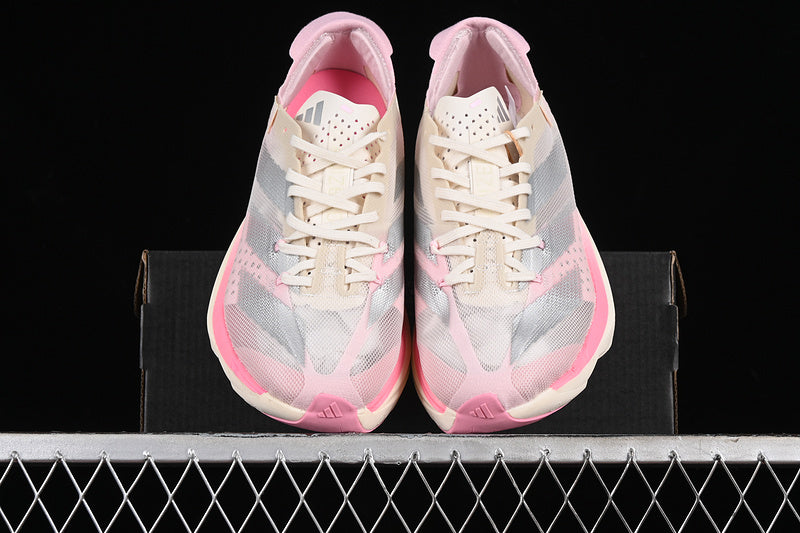 adidas ADIZERO ADIOS PRO 3 Chalk White/Silver Metallic/Clear Pink