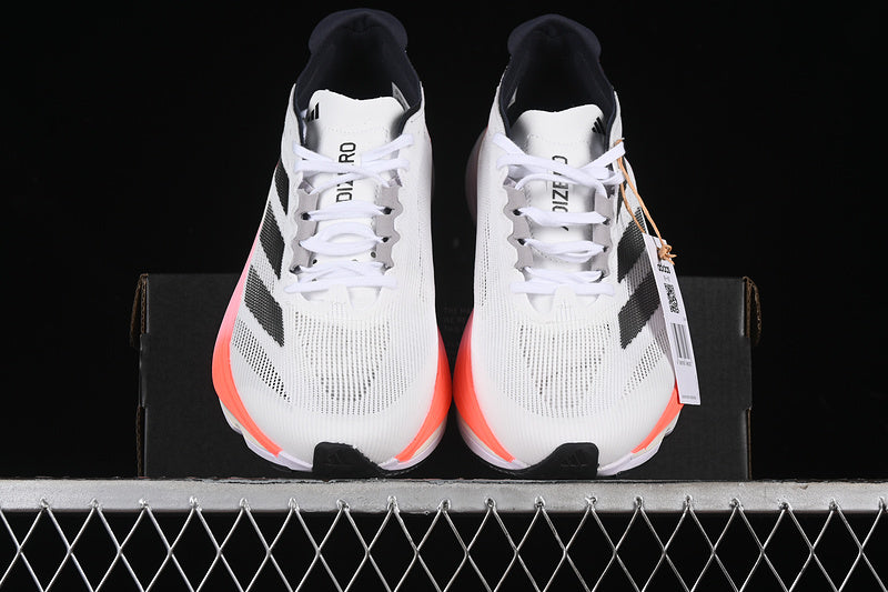 adidas ADIZERO BOSTON 12 Cloud White/Aurora Metallic/Solar Red