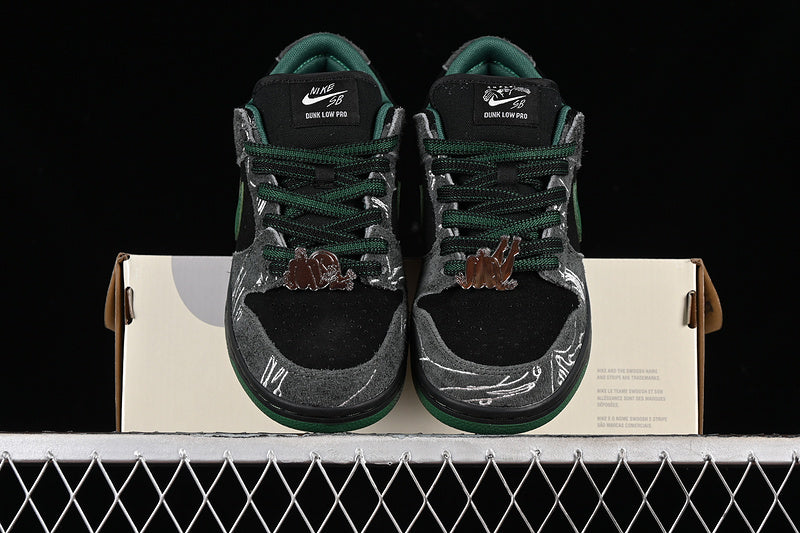 There Skateboard x Nike SB Dunk Low Pro 'Anthracite and Gorge Green'