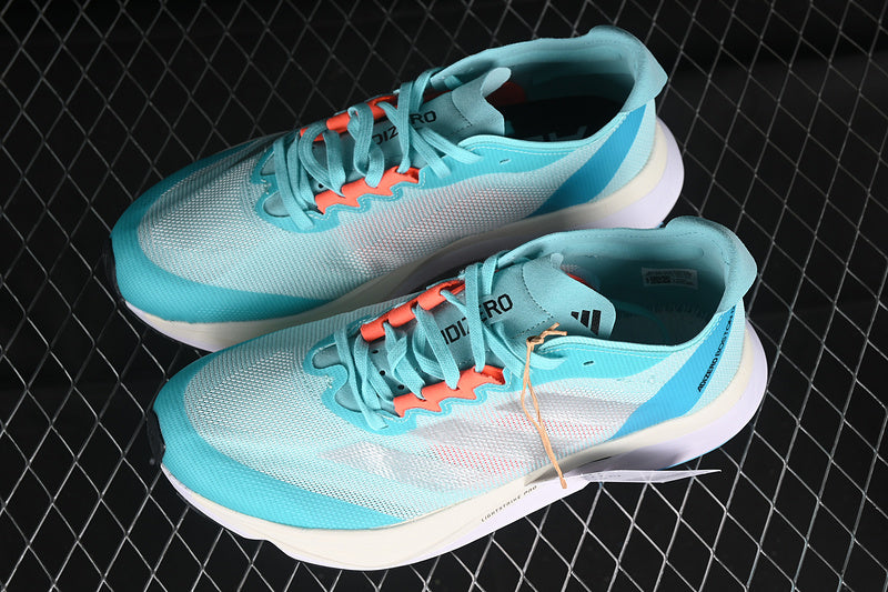 adidas ADIZERO BOSTON 12 Flash Aqua/Silver Metallic/Light Aqua