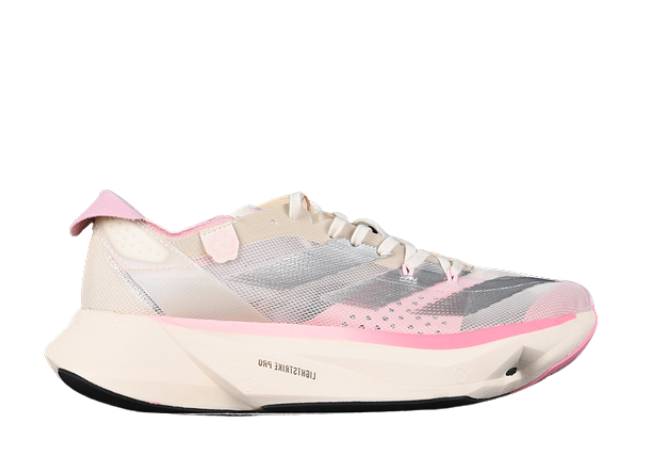 adidas ADIZERO ADIOS PRO 3 Chalk White/Silver Metallic/Clear Pink