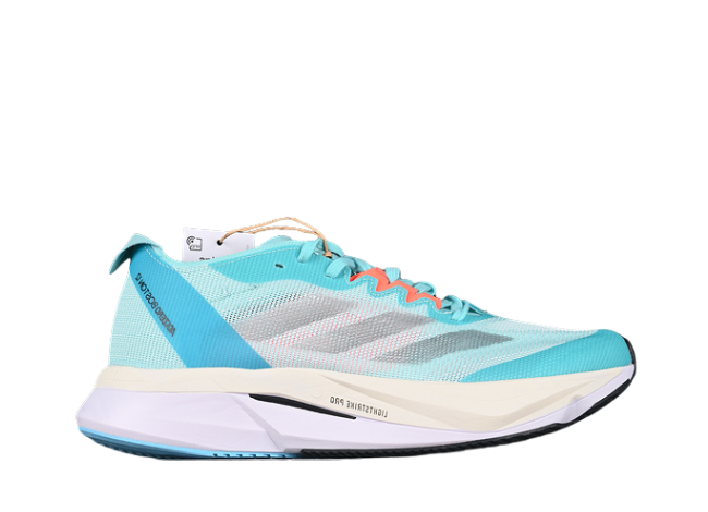 adidas ADIZERO BOSTON 12 Flash Aqua/Silver Metallic/Light Aqua