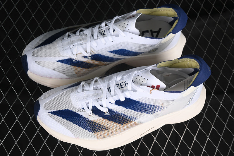 adidas ADIZERO ADIOS PRO 3 Cloud White/Dark Blue/Gold Metallic