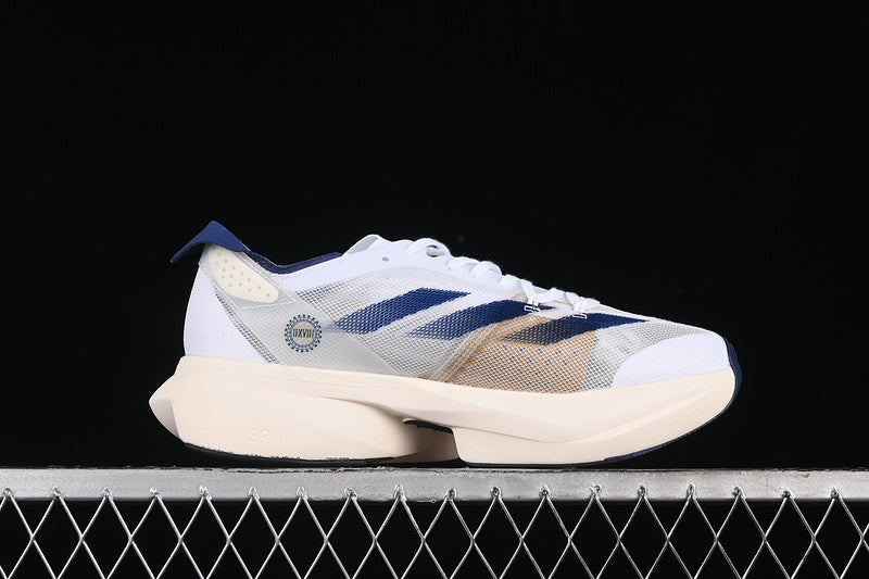 adidas ADIZERO ADIOS PRO 3 Cloud White/Dark Blue/Gold Metallic